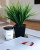 künstliches Gras, Grünpflanze im Zinktopf H. 30cm D. 10cm Produktbild-Vorschau 2