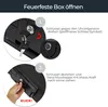 HMF Feuerfeste Wasserdichte Dokumentenbox für Ordner DIN A4/B4; 17 x39 x 36, 5 cm in Schwarz Produktbild-Vorschau