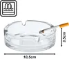 mucHome 24x Aschenbecher aus Glas für Zigaretten - für Produktbild-Vorschau 2