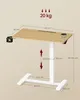 VASAGLE Stehtisch, Beistelltisch mit Rollen, 80 x 45 cm Produktbild-Vorschau 6