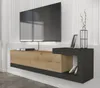 VELIERO moderný TV stolík, sapphire / antracit Náhľad obrázku produktu 1