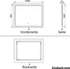 Badspiegel mit Beleuchtung 100x80cm Badezimmerspiegel Produktbild-Vorschau 7