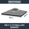 Ersatzdach für 3x3m Pavillon Produktbild-Vorschau 2
