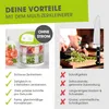 GOURMETmaxx Multi Zerkleinerer Zwiebel Schneider 2-fach Produktbild-Vorschau 3