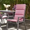 Outdoor patio furniture setting with chairs and a table, set against a bamboo backdrop. Produktbild-Vorschau