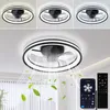 Jayseuw LED stropní ventilátor s osvětlením a dálkovým Náhled obrázku produktu 1