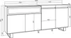 Sideboard, Highboard, 200x87x35cm, 4 Türen, Elektrokamin. Produktbild-Vorschau 4
