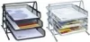 WEDO Briefablage Office aus Drahtmetall 3 Ablagen silber Produktbild-Vorschau 2