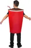 A person wearing a red cup costume. Produktbild-Vorschau