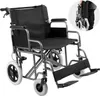 Fauteuil roulant VEVOR, fauteuil de transport en acier au Voir les images du produit 1