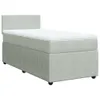 Design Boxspringbett mit Matratze Hellgrau 100x200 cm Samt, Produktbild-Vorschau 2