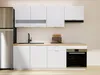 Küchenmöbel-Set - 200 cm - 6 Elemente - Weiß und Natur - Produktbild-Vorschau 7