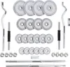 A set of dumbbells and weight plates arranged on a white background. Náhled obrázku produktu