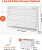 SucceBuy Cassettiera a 9 cassetti con cestino, LED e presa Anteprima dell’immagine prodotto 2