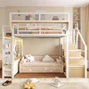 Merax Hochbett Etagenbett 140x200 cm mit LED und Produktbild-Vorschau 2