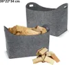 2 Stück Kaminholztasche aus Filz Holzkorb Kaminholzkorb Produktbild-Vorschau 1