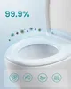 SONGMICS WC sedátko ve tvaru O, automatické sklápění, Náhled obrázku produktu 7