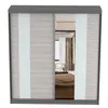 Schwebetürenschrank Kleiderschrank Schrank 203 cm Produktbild-Vorschau 8