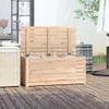 An outdoor patio setting with a wooden storage box. Náhled obrázku produktu