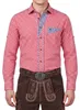 Chemise pour pantalon de cuir, rouge-bleu à carreaux, Voir les images du produit 2