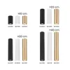 A collage of cylindrical light fixtures in different sizes and colors (black, white, gold). Produktbild-Vorschau