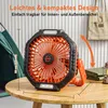 Tischventilator Campingventilator mit Licht und Produktbild-Vorschau 9