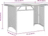 vidaXL Tavolo da giardino con piano in vetro Beige Anteprima dell’immagine prodotto 7