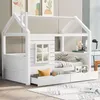 okwish Kinderbett Hausbett 90x200cm mit Lattenrost, Produktbild-Vorschau 1