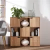 CALICOSY - Meuble 9 cases avec 5 portesReproduction bois Voir les images du produit 4