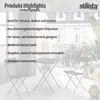 Bistroset 3tlg Rattan Balkonset Möbelset Gartenmöbel Lounge Produktbild-Vorschau 6