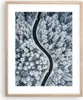 Gerahmtes Poster - Rahmen in heller Eiche - Wald Winter Produktbild-Vorschau 1