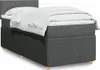 Boxspringbett mit Matratze Dunkelgrau 90x200 cm Stoff Produktbild-Vorschau 2