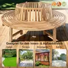 Möbelretoure Rundbank 360° Gartenbank Teak massiv ø220 cm Produktbild-Vorschau 3