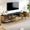 Merax TV-Lowboard mit 2 Türen in Mosaik-Design,  TV-Schrank Produktbild-Vorschau 5