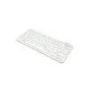 A white Raspberry Pi keyboard with red accents is shown against a white background. Produktbild-Vorschau