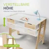 Juskys Kinder Schreibtisch Fietje - Höhenverstellbarer Produktbild-Vorschau 3