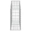 vidaXL Gabionera con arco elevado, 100x30x60/80 cm, hierro Vista previa de la imagen del producto 4