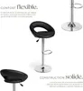 Lot de 2 tabourets de bar CHRISTIAN - noir Voir les images du produit 3