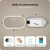 Mirlux LED Badspiegel oval 120 x 60 cm mit schwarzem Rahmen Produktbild-Vorschau 7