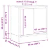 vidaXL Mobiletto nero 60x34,5x60 cm Anteprima dell’immagine prodotto 8
