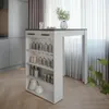 Bartisch Vicco Repose Weiß/Anthrazit 67 x 100 cm, Model Produktbild-Vorschau 4