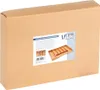 A cardboard box with a label showing a cutlery drawer organizer. Náhľad obrázku produktu