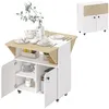 HOMCOM Table de salle à manger pliante et mobile pour 2 à 4 Voir les images du produit 1