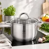 Nerezový hrniec SOLID, 4 l, priemer 22 cm, s pokrievkou – Náhľad obrázku produktu 3