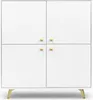 Commode quatre portes JOELE – blanc Voir les images du produit 1