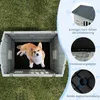 GOPLUS Hundehütte Outdoor, wetterfester Hundekäfig mit Produktbild-Vorschau 2