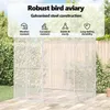vidaXL Gabbia per uccelli antracite 209 x 202 x 214 cm Anteprima dell’immagine prodotto 6