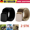 2 X Herren Taktischer Gürtel Nylon Gürtel für Männer Produktbild-Vorschau 1
