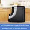 Čtvercová forma na pečení z nerezové oceli Joyfair 21x21x5 Náhled obrázku produktu 4