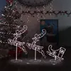 Weihnachtsdeko LED Rentiere & Schlitten Acryl 260x21x87 cm Produktbild-Vorschau 2